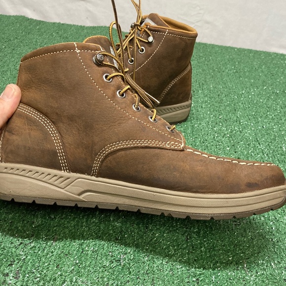 Carhartt Men's Tan Work Boots size 10.5 (OKPM-02-035) - Picture 7 of 10